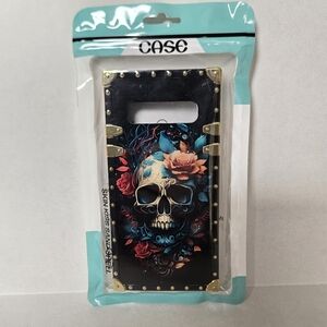 Samsung S10 Skull Design Phone Case - Black‎